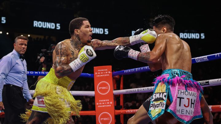 La mano de nocaut de Gervonta Davis sobre Mario Barrios.