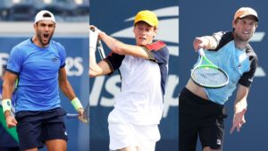 Seppi, Sinner y Berrettini, protagonistas del gran momento del tenis de Italia.