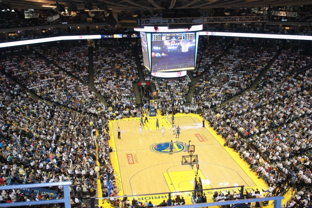 Cancha de baloncesto profesional de la NBA