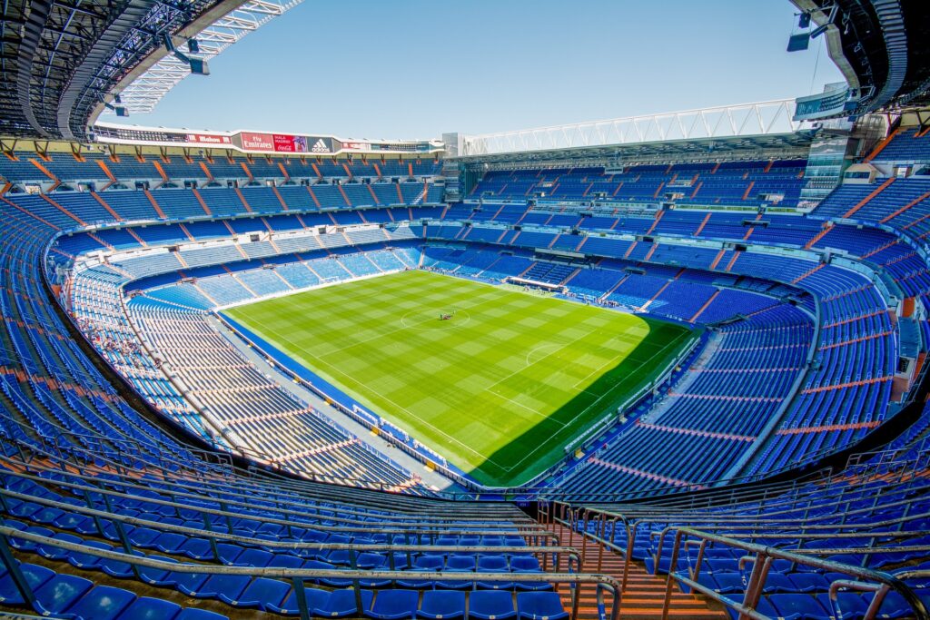 Estadio Santiago Bernabéu del Real Madrid.