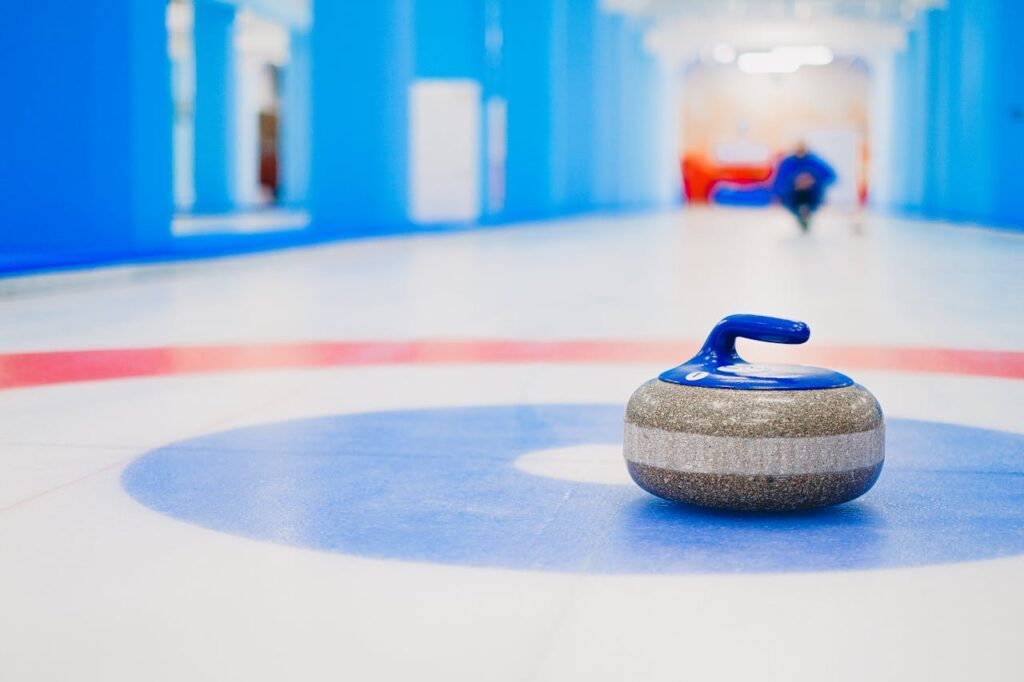 Pedra de curling.